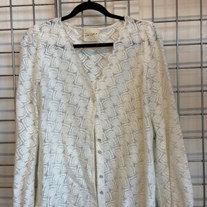 Women’s shear cardigan.